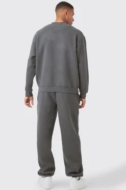 Original Man Oversized Sweatshirt Tracksuit | BoohooMAN UK