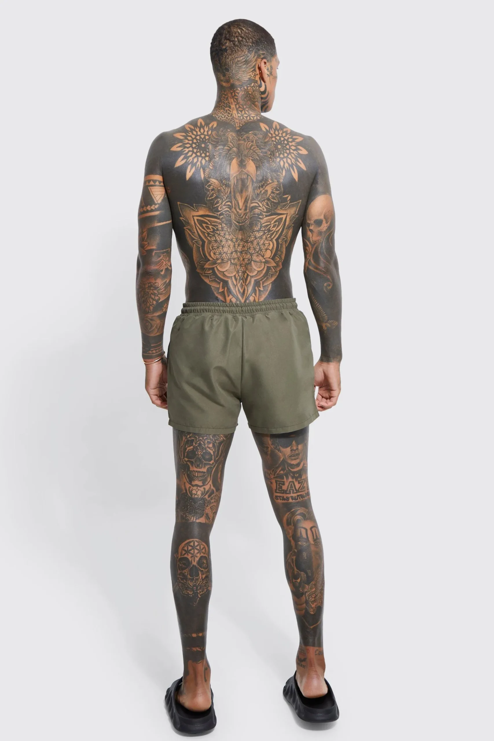 Original Man Short Length Swim Shorts | BoohooMAN UK