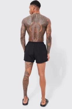 Original Man Short Length Swim Shorts | BoohooMAN UK