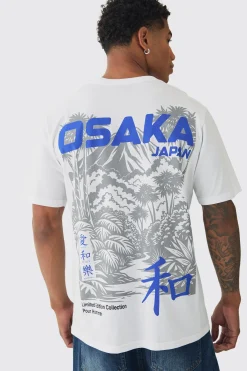 Osaka Stencil Printed T-Shirt | BoohooMAN UK
