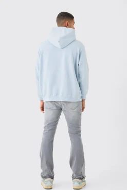 Overdye Worldwide Puff Print Hoodie | BoohooMAN UK
