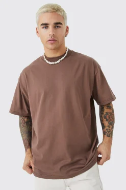 Oversize Heavy Large Text T-shirt | BoohooMAN UK