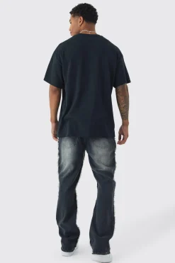 Oversized Aaliyah Large Scale License Print T-Shirt | BoohooMAN UK