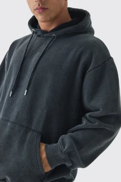 Oversized Acid Wash Hoodie | BoohooMAN UK