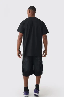 Oversized Alien Embroidered T-shirt | BoohooMAN UK