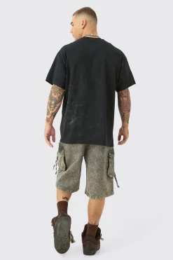 Oversized Alliyah License T-shirt | BoohooMAN UK