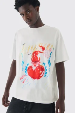 Oversized Amour Pride T-Shirt | BoohooMAN UK