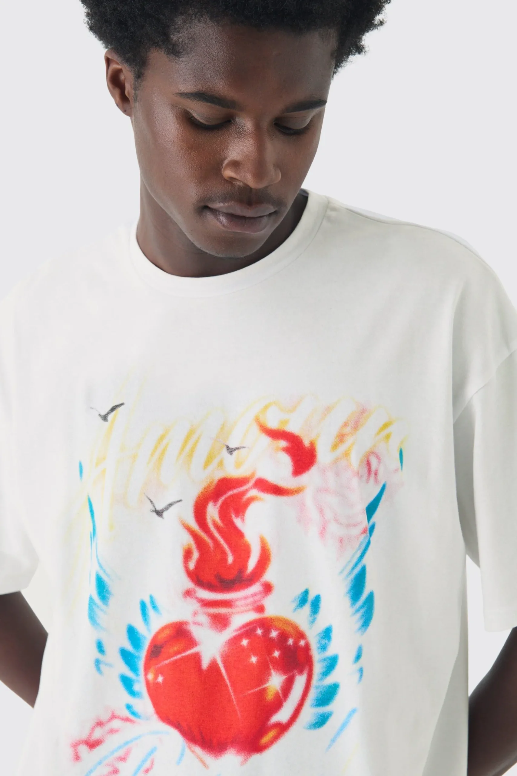 Oversized Amour Pride T-Shirt | BoohooMAN UK