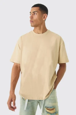 Oversized Basic Crew Neck T-shirt | BoohooMAN UK
