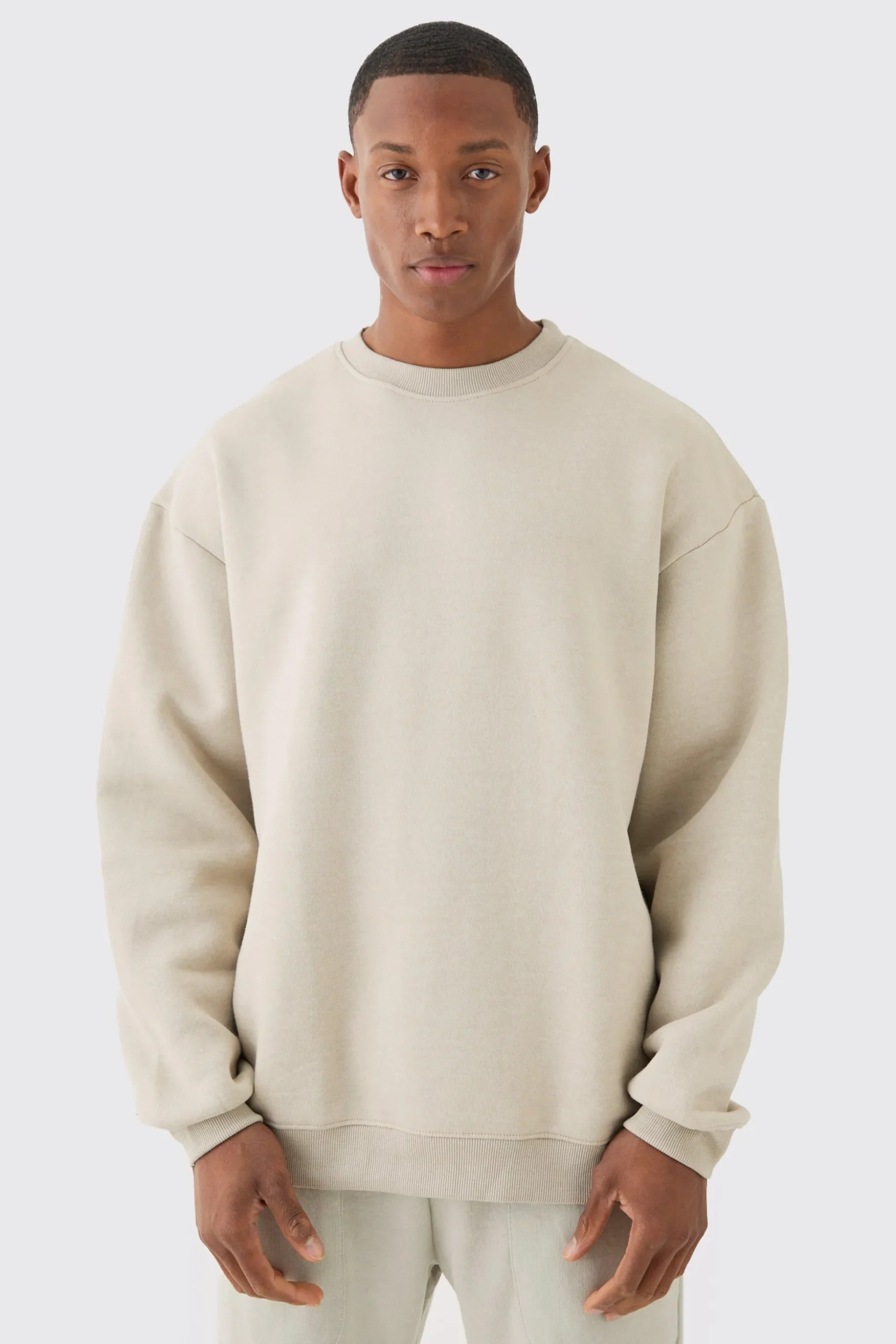 Oversized Basic Sweatshirt | BoohooMAN UK