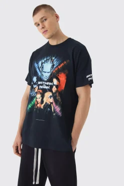 Oversized Batman And Robin License Print T-Shirt | BoohooMAN UK