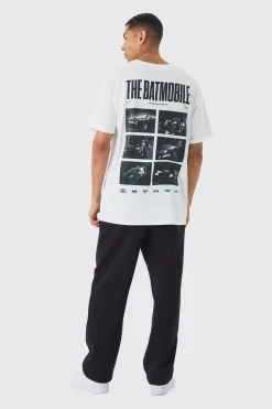Oversized Batman Batmobile License Print T-Shirt | BoohooMAN UK