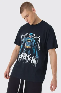 Oversized Batman Gothic License Print T-Shirt | BoohooMAN UK