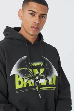 Oversized Batman License Hoodie | BoohooMAN UK