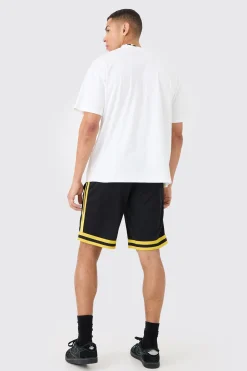 Oversized Batman License T-shirt And Mesh Short Set | BoohooMAN UK
