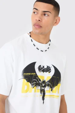 Oversized Batman License T-shirt And Mesh Short Set | BoohooMAN UK