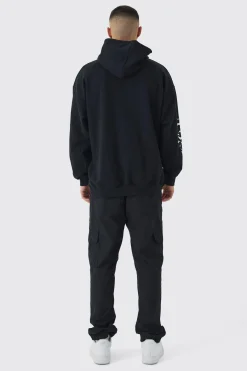 Oversized Batman License Multi Print Hoodie | BoohooMAN UK