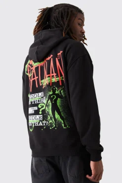 Oversized Batman Riddler License Hoodie | BoohooMAN UK