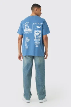 Oversized Batman Wash License Print T-shirt | BoohooMAN UK