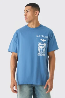 Oversized Batman Wash License Print T-shirt | BoohooMAN UK