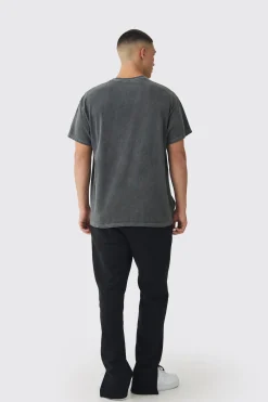 Oversized Beetlejuice Wash License Print T-Shirt | BoohooMAN UK