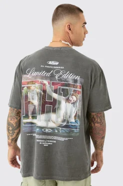 Oversized Bhm Renaissance Print T-shirt | BoohooMAN UK