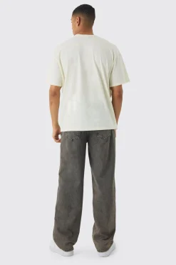 Oversized BHM Star Print T-Shirt | BoohooMAN UK