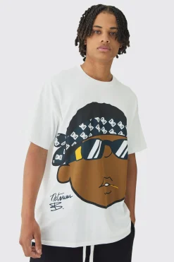 Oversized Biggie Cartoon License T-Shirt | BoohooMAN UK