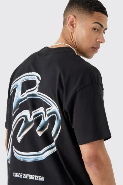 Oversized Bm Graphic T-shirt | BoohooMAN UK
