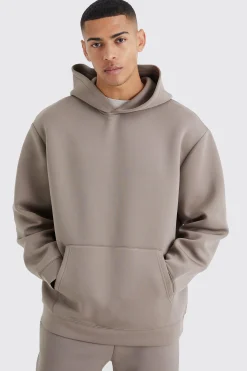 Oversized Bonded Scuba Hooded Tracksuit | BoohooMAN UK