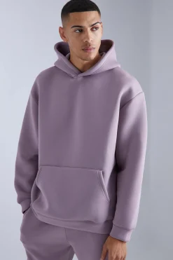 Oversized Bonded Scuba Hooded Tracksuit | BoohooMAN UK