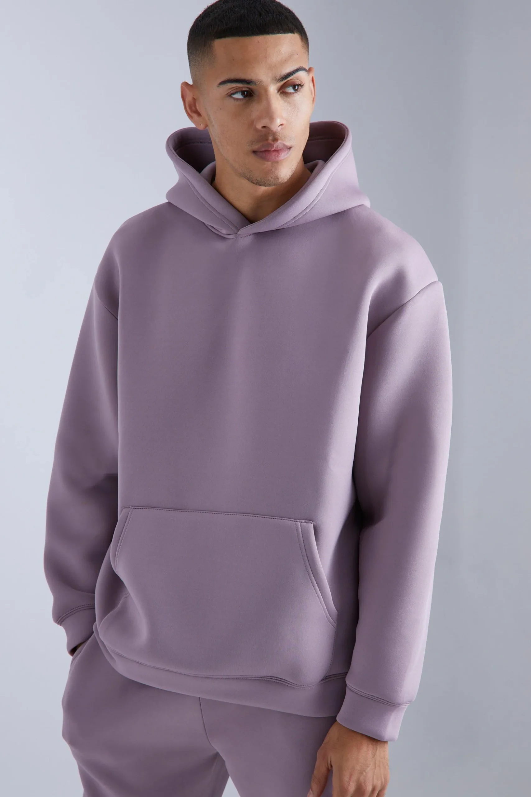 Oversized Bonded Scuba Hooded Tracksuit | BoohooMAN UK