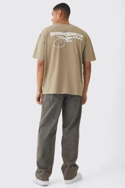 Oversized Boohooman Printed T-Shirt | BoohooMAN UK