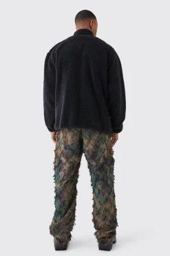 Oversized Borg Jacket | BoohooMAN UK