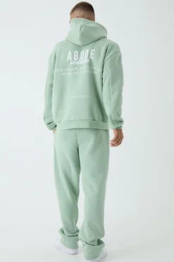 Oversized Boxy ABODE Hoodie | BoohooMAN UK