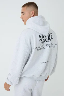 Oversized Boxy ABODE Hoodie | BoohooMAN UK