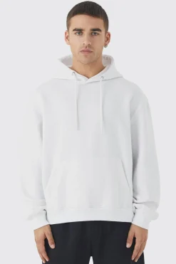 Oversized Boxy Basic Hoodie | BoohooMAN UK