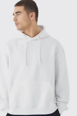 Oversized Boxy Basic Hoodie | BoohooMAN UK