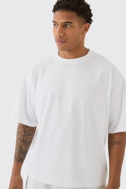 Oversized Boxy Basic T-shirt | BoohooMAN UK