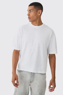 Oversized Boxy Basic T-shirt | BoohooMAN UK