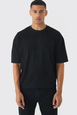 Oversized Boxy Basic T-shirt | BoohooMAN UK