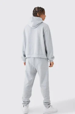 Oversized Boxy Bird Graphic Hooded Tracksuit | BoohooMAN UK