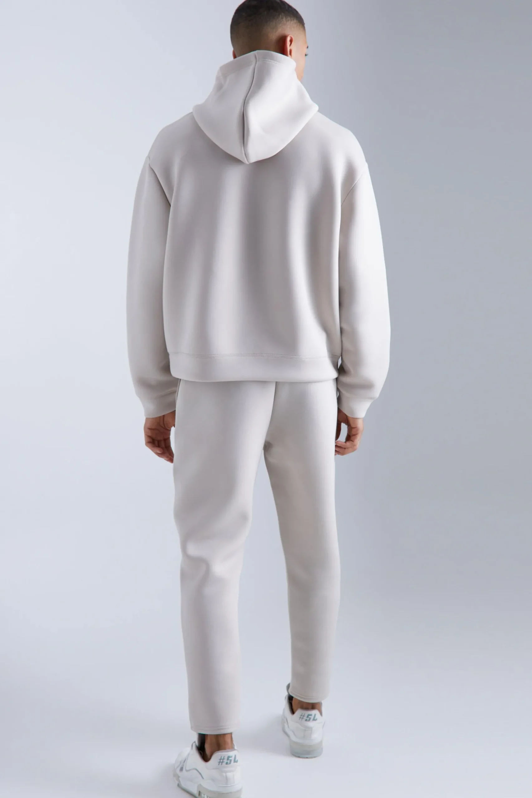 Oversized Boxy Bonded Scuba Hoodie | BoohooMAN UK