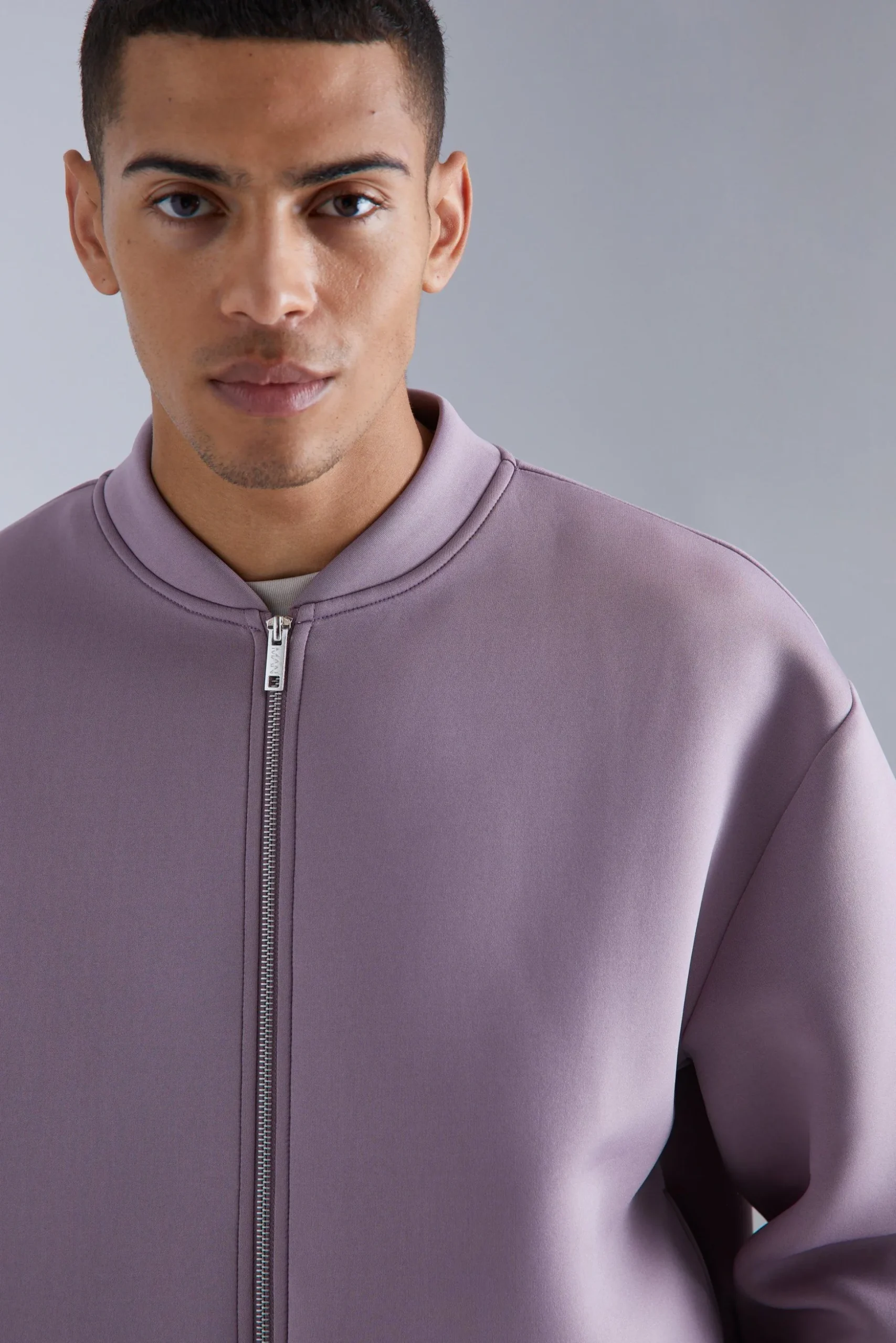 Oversized Boxy Bonded Scuba Bomber Set | BoohooMAN UK