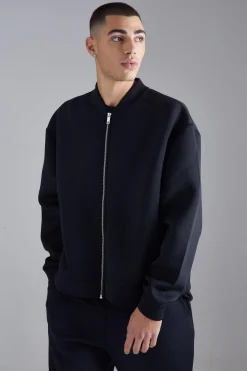 Oversized Boxy Bonded Scuba Bomber Set | BoohooMAN UK
