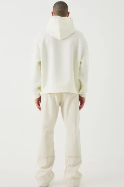 Oversized Boxy Bonded Scuba Hoodie | BoohooMAN UK