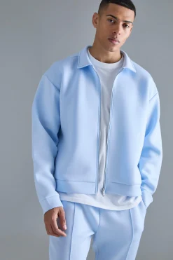 Oversized Boxy Bonded Scuba Bomber Set | BoohooMAN UK