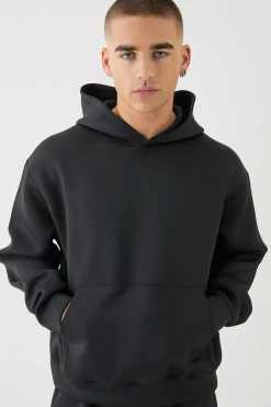 Oversized Boxy Bonded Scuba Hooded Tracksuit | BoohooMAN UK