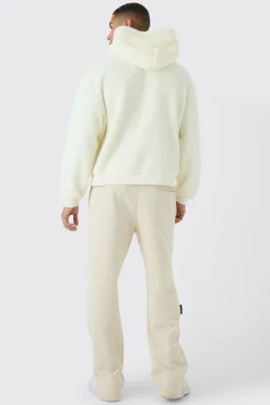 Oversized Boxy Borg Over The Head Hoodie | BoohooMAN UK