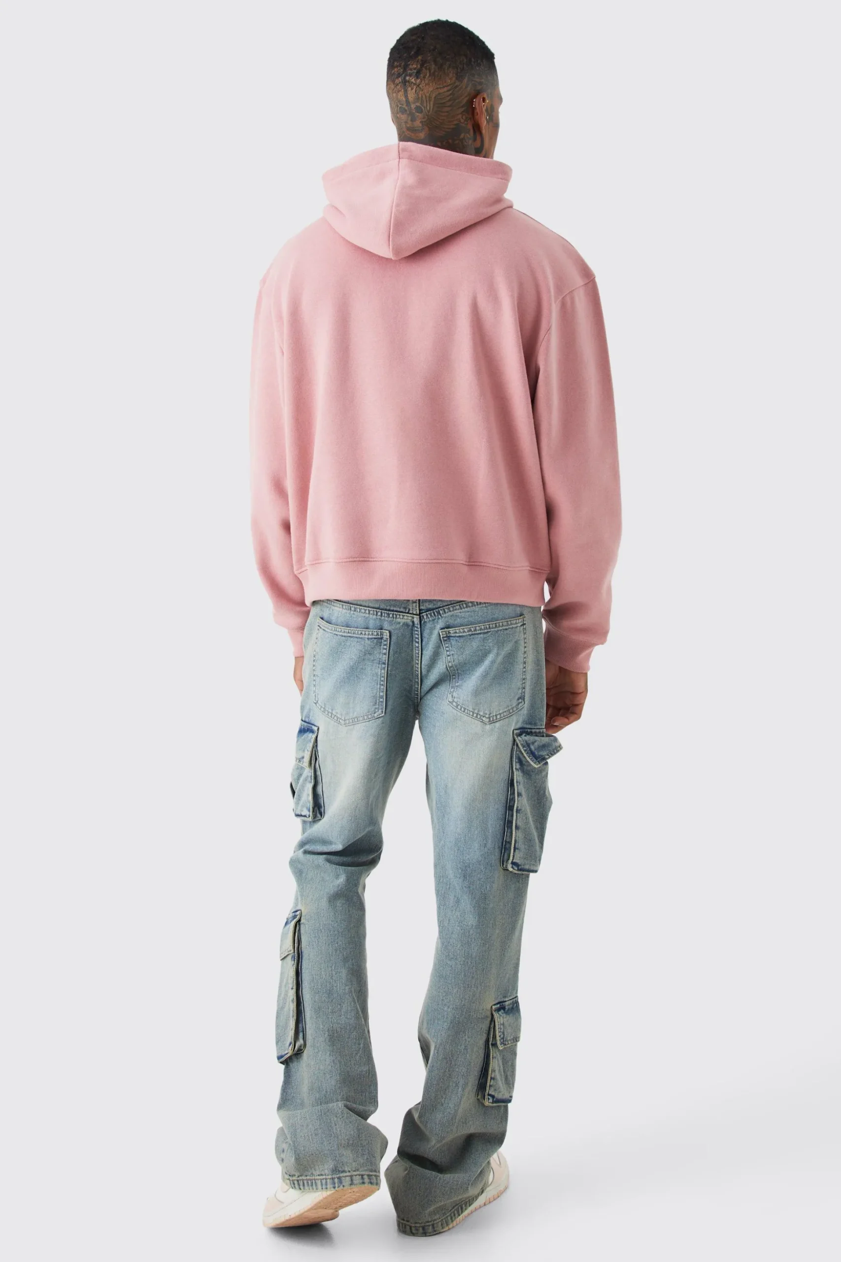 Oversized Boxy Butterfly Man Hoodie | BoohooMAN UK